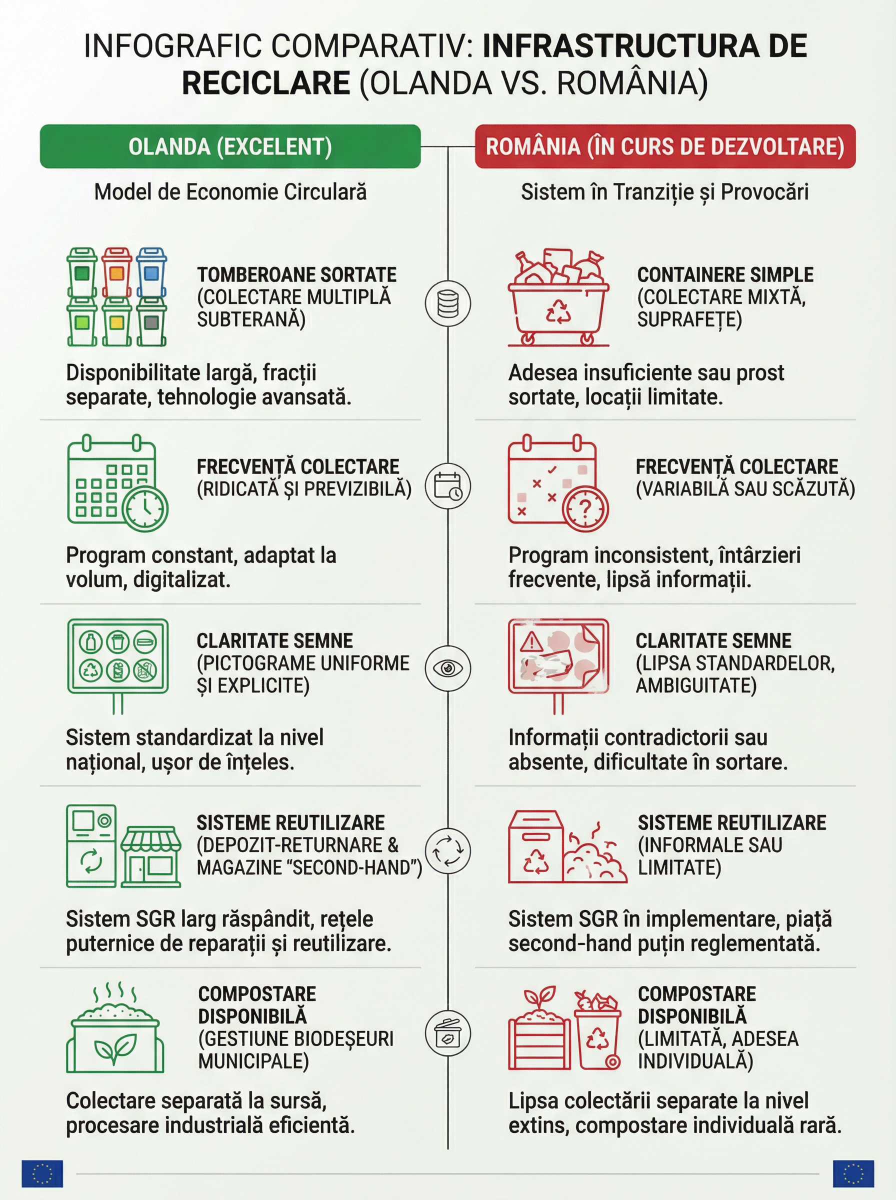 freepik infographic comparing recycling infrastructure in 65476