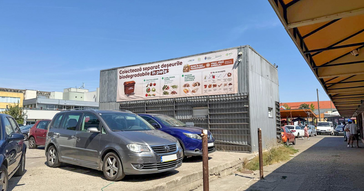 Din deșeu, resursă: Primăria Timișoara introduce colectarea separată a deșeurilor biodegradabile din piețe 2 Punct de colectare deseuri Piata 700 1 site